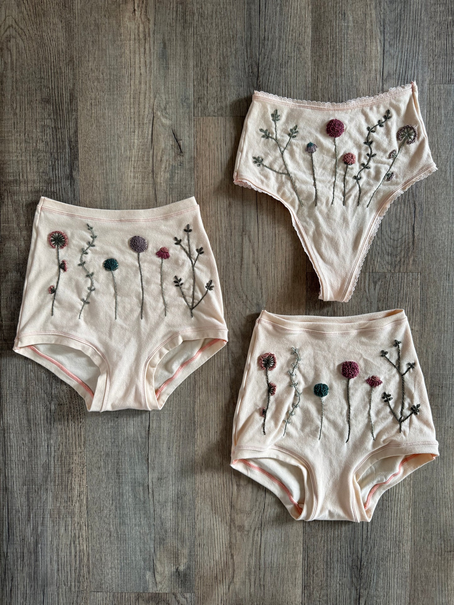 Growing Garden in Cream Bottoms Only