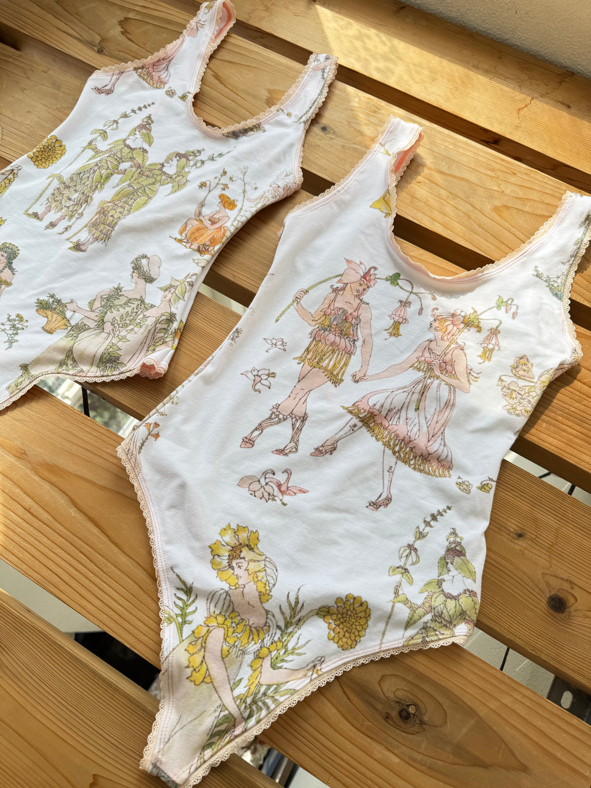 Garden Romance Thong Bodysuit