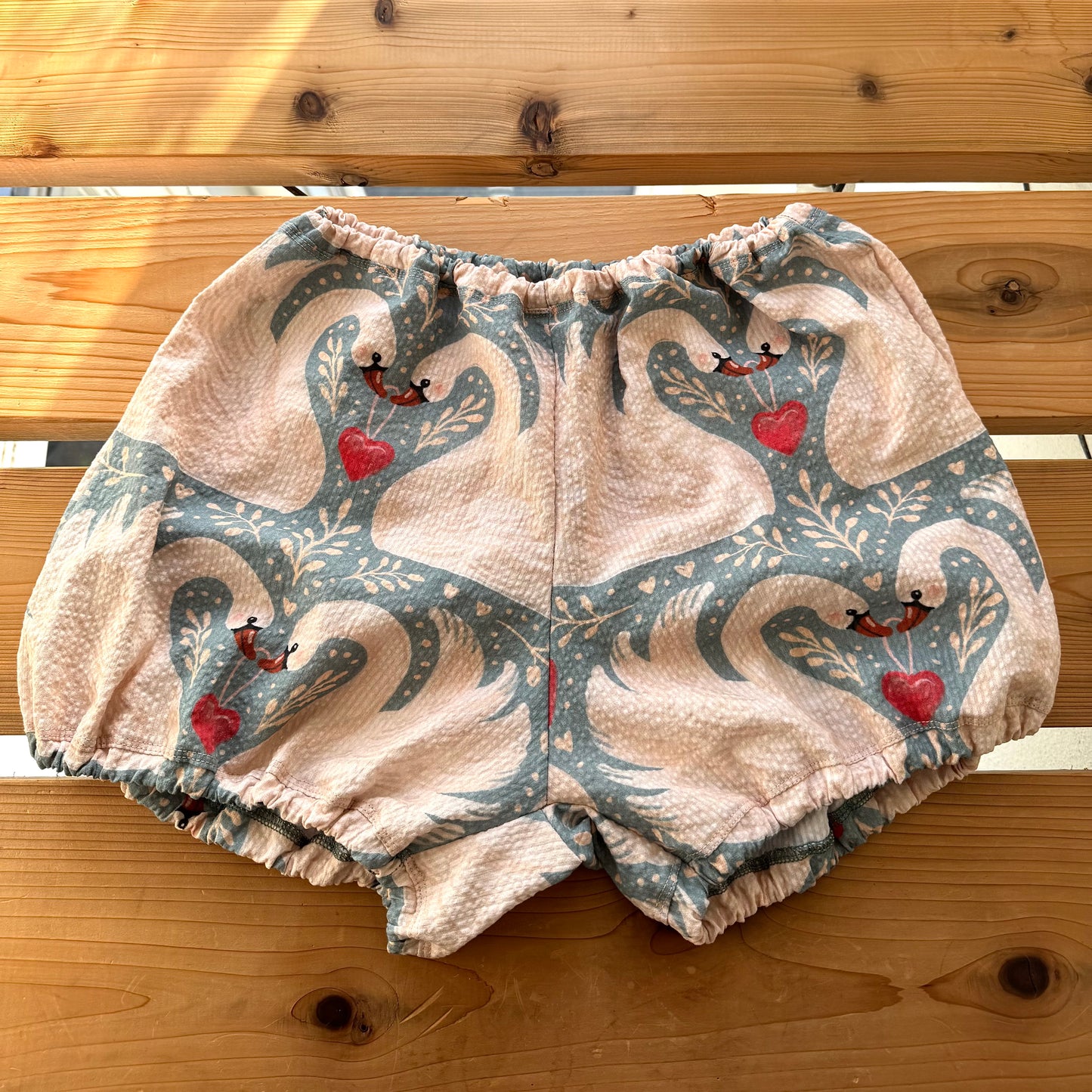 A Blue Love Birds Bloomers set