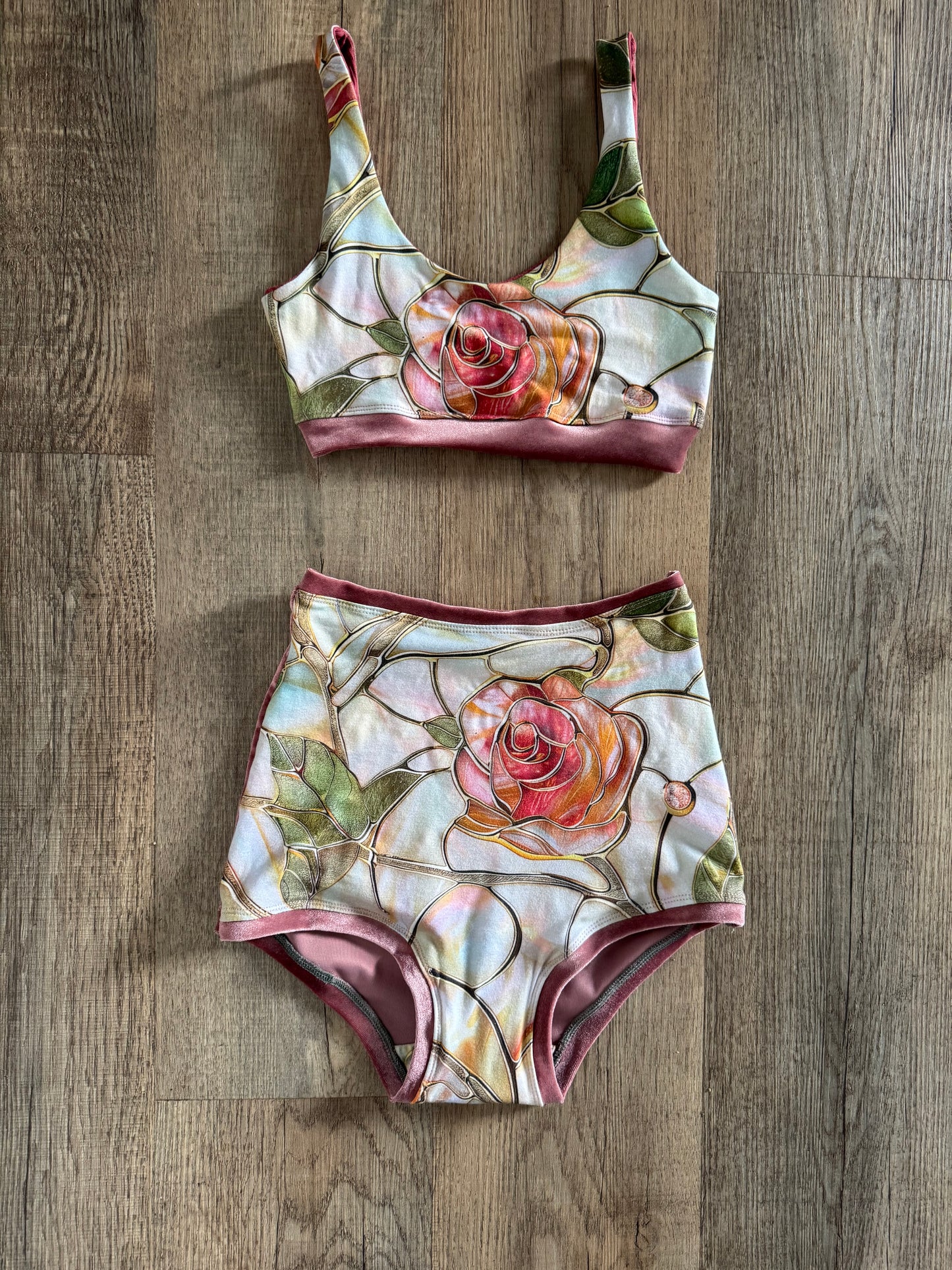 Fragile  Blooms Velvet Set