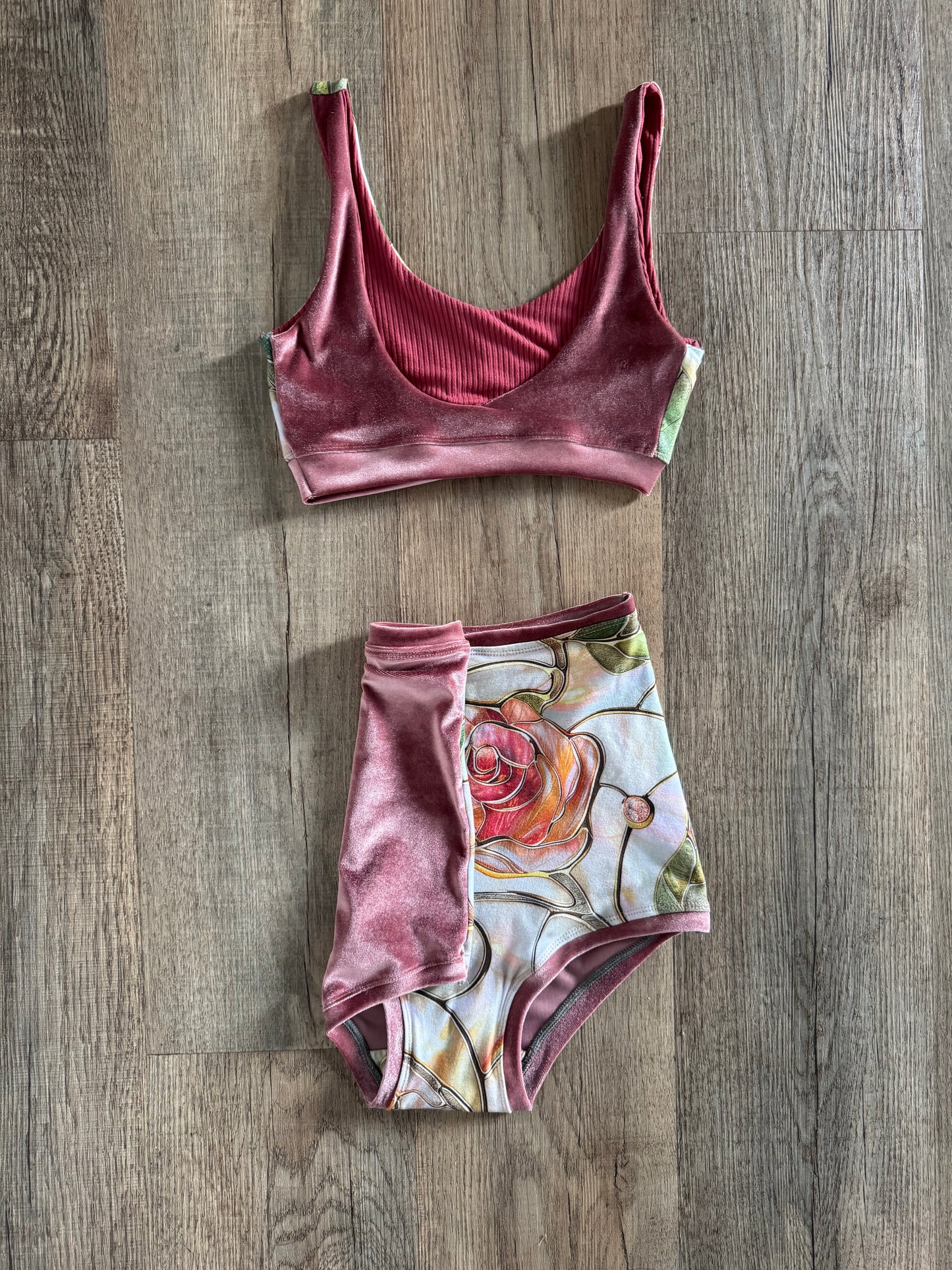 Fragile  Blooms Velvet Set