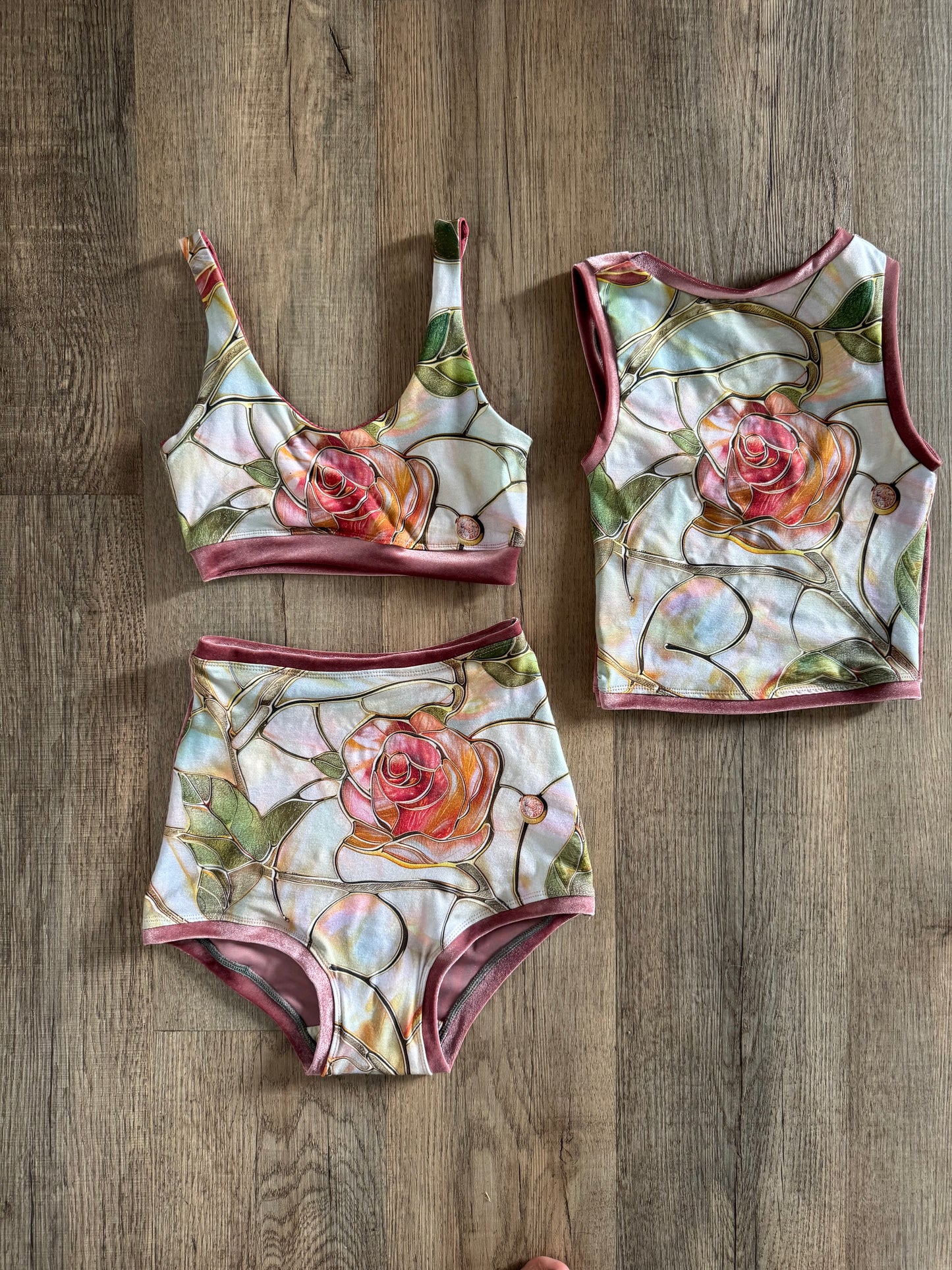 Fragile  Blooms Velvet Set