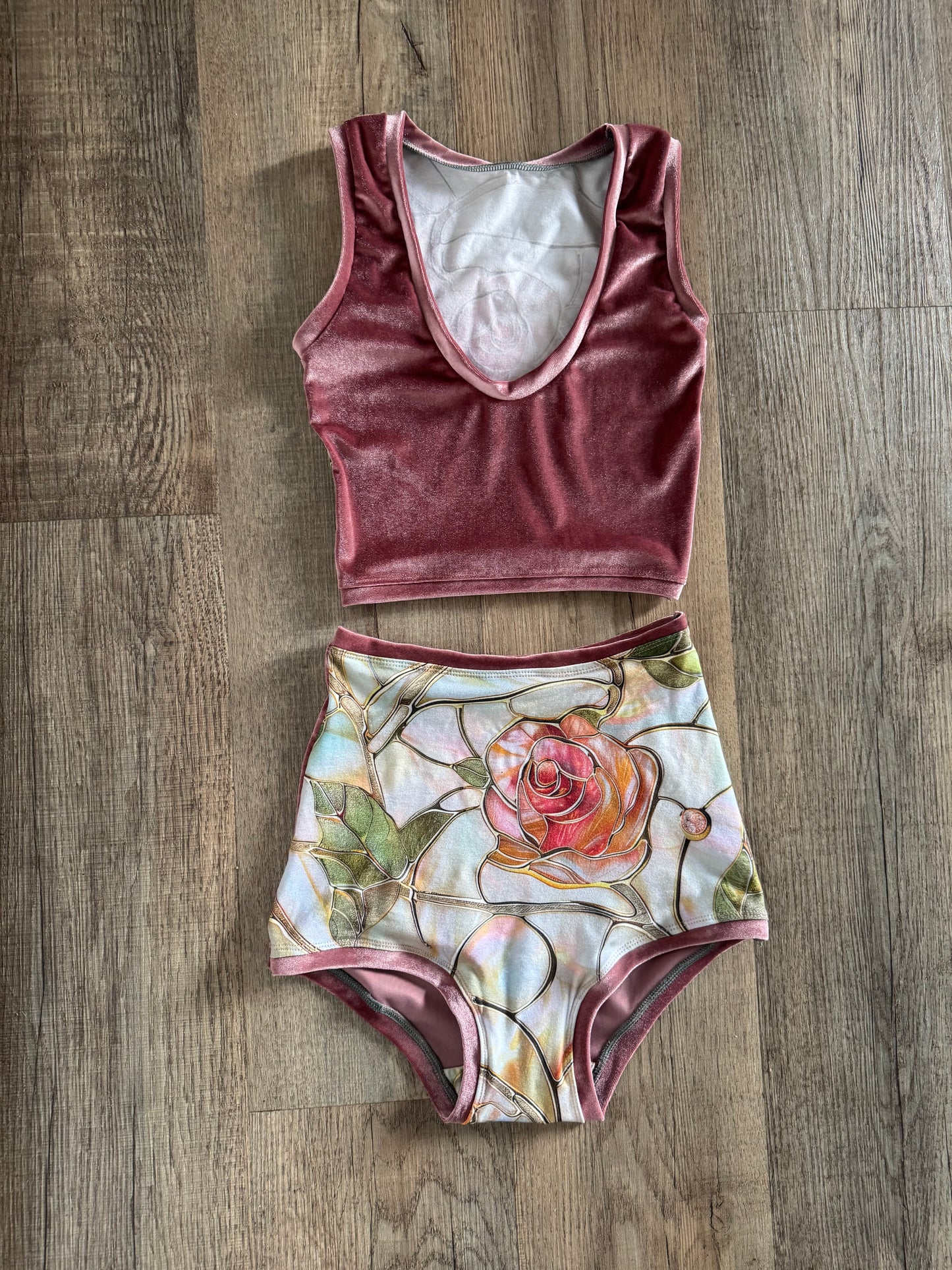 Fragile  Blooms Velvet Set