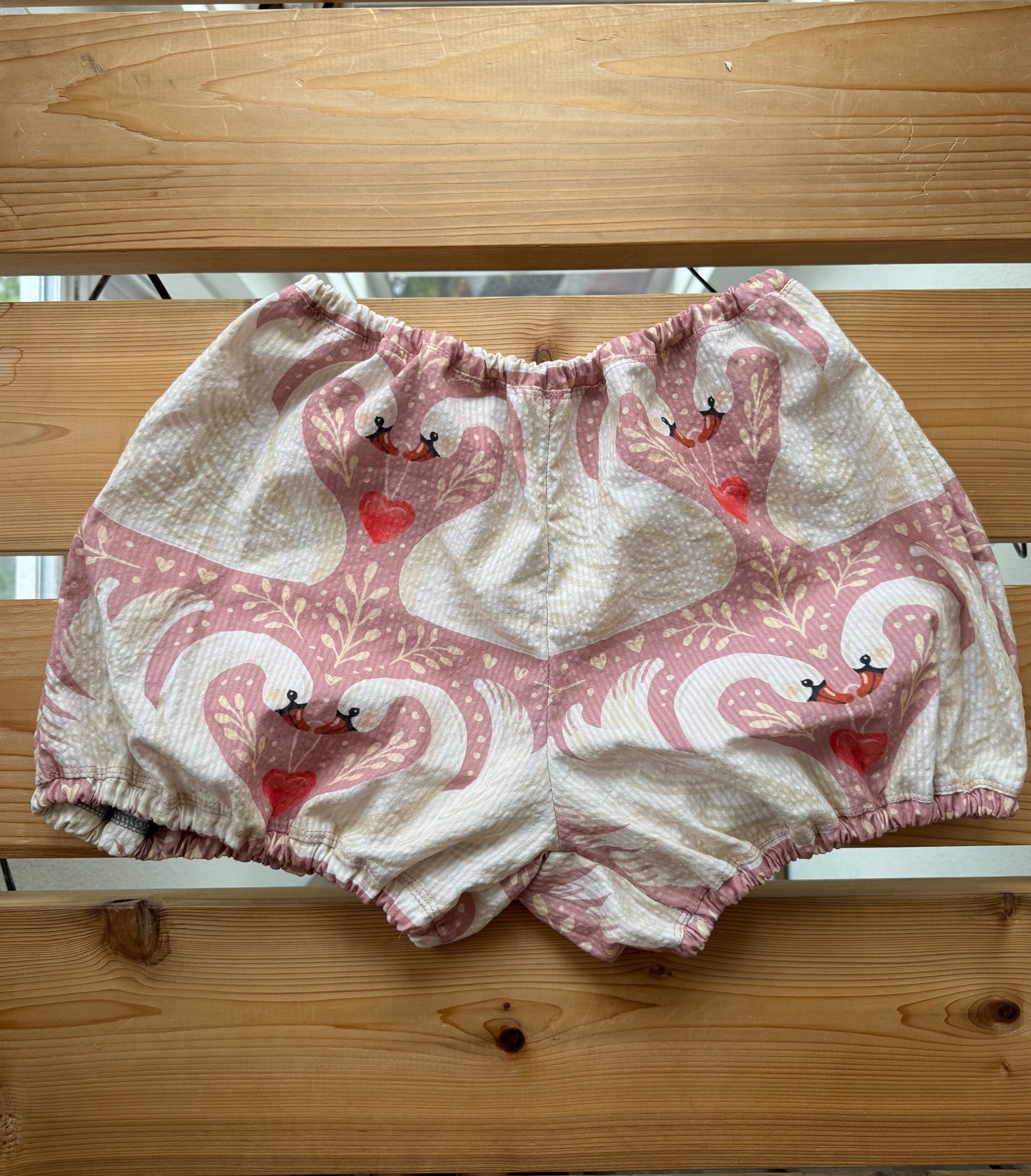 A Dusty Rose Love Birds Bloomers set