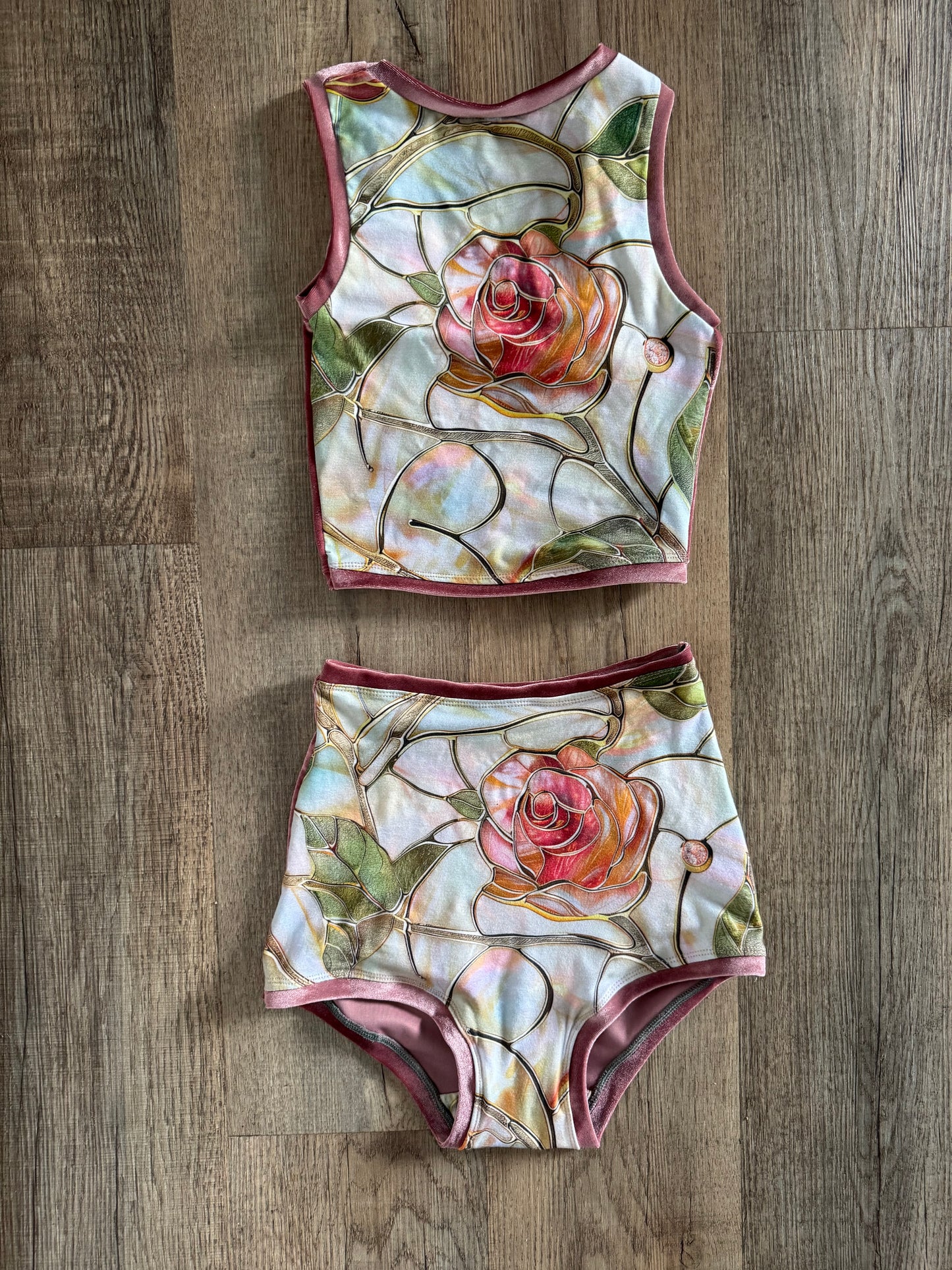 Fragile  Blooms Velvet Set