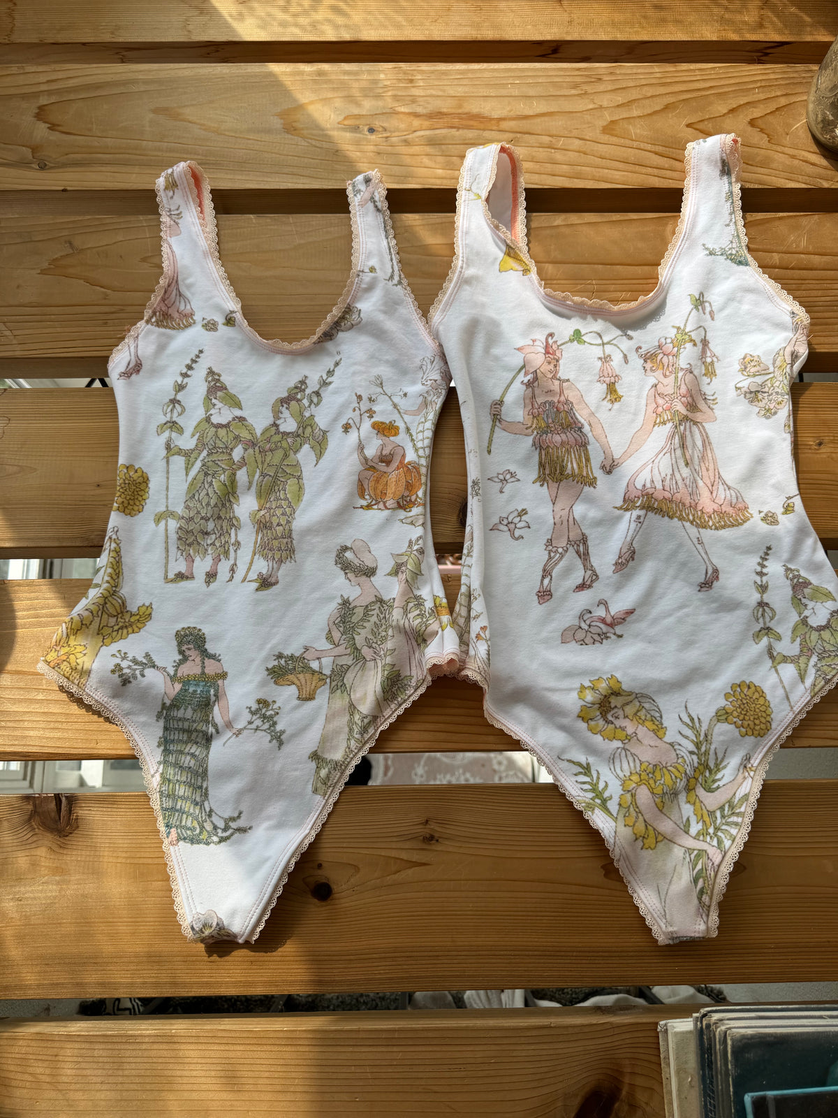 Garden Romance Thong Bodysuit
