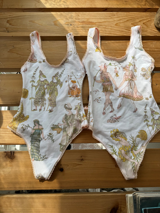 Garden Romance Thong Bodysuit