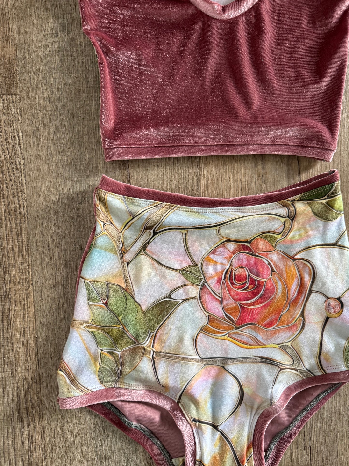 Fragile  Blooms Velvet Set