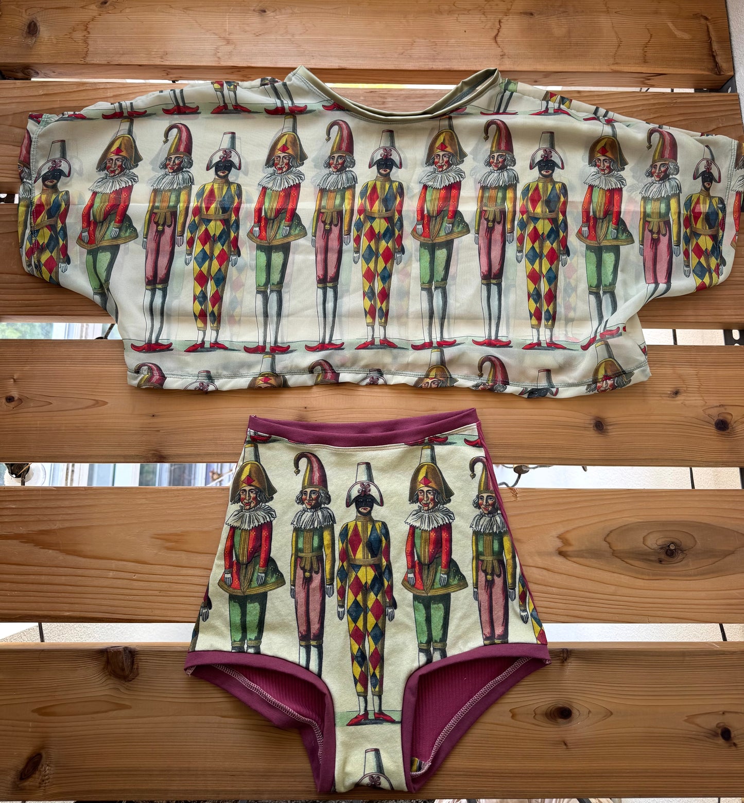 The Fool chiffon top and matching undies set